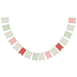 Strawberry Gingham First Birthday  Vlaggetjes