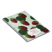 Strawberry Gingham Notitieboek (Rechterzijde)