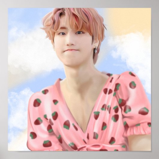 Strawberry han jisung poster (Voorkant)