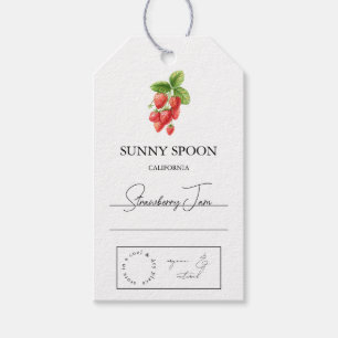 Strawberry Hang Label Cadeaulabel