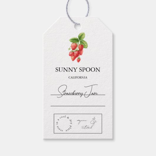 Strawberry Hang Label Cadeaulabel (Voorkant)