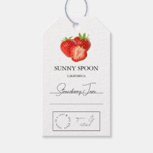 Strawberry Hang Label Cadeaulabel