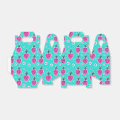 Strawberry Hearts Favor Box Bedankdoosjes (Uitgevouwen)