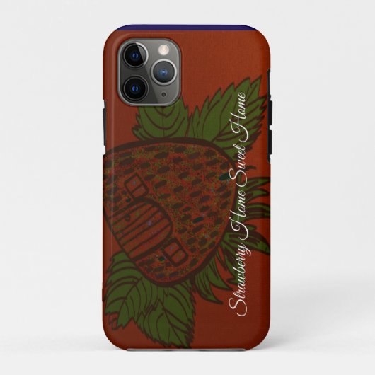 Strawberry Home Sweet Home Case-Mate iPhone Case (Achterkant)