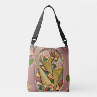 Strawberry ice cream crossbody tas