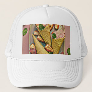 Strawberry ice cream trucker pet
