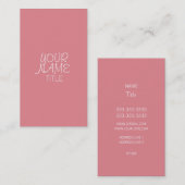 Strawberry Ice Freehand Simple Visitekaartje (Voorkant / Achterkant)