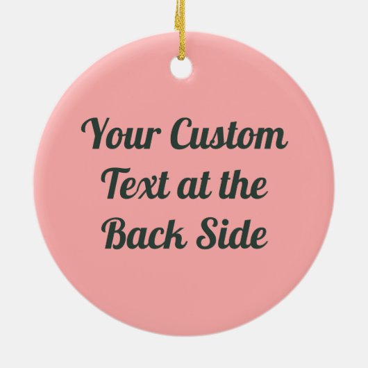 Strawberry Icon Ceramic Ornament (Achterkant)