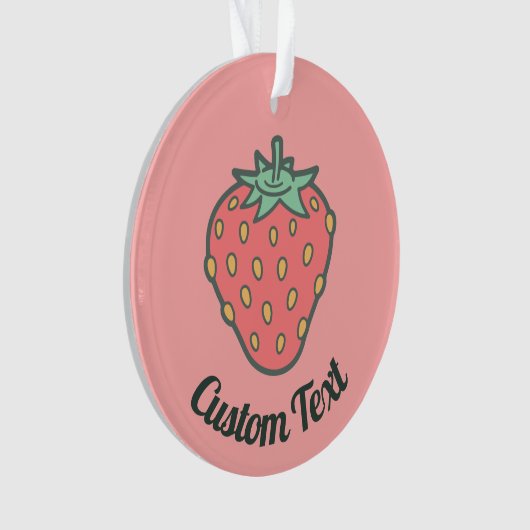 Strawberry Icon Ornament (voorkant)