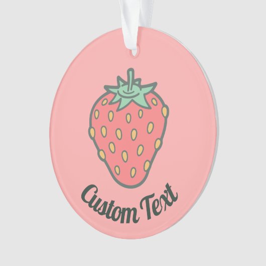 Strawberry Icon Ornament (voorkant)