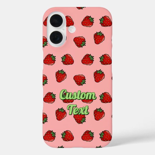 Strawberry Icon Pattern Case-Mate iPhone Case (Achterkant)