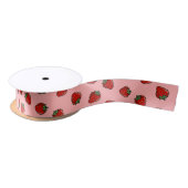 Strawberry Icon Pattern Satin Ribbon Lint (Spoel)
