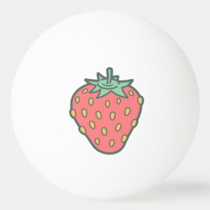Strawberry Icon Ping-Pong Ball