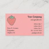 Strawberry Icon Visitekaartje (Voorkant)