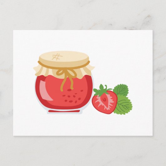 Strawberry Jam Briefkaart (Voorkant)