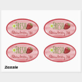 Strawberry Jam Canning Label (Vel)