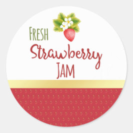 Strawberry Jam Canning Label