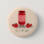 Strawberry Jam cartoon | Button (Voorkant)