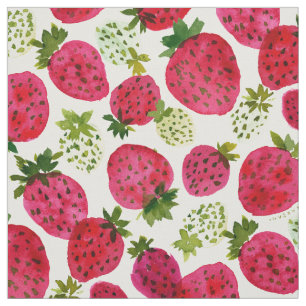 STRAWBERRY JAM Fruit Pattern Stof