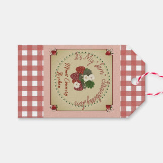 Strawberry Jam Gift labels Cadeaulabel