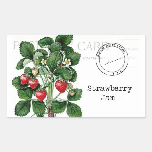 Strawberry Jam Label (Voorkant)