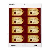 Strawberry Jam Label (Full Sheet)