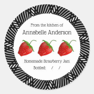 Strawberry Jam Label Modern personaliseren