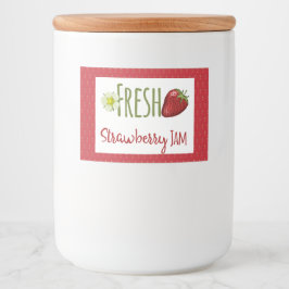 Strawberry Jam PReserves Canning Label Voedselcontainer Etiket