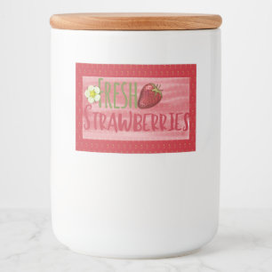 Strawberry Jam PReserves Canning Label Voedselcontainer Etiket