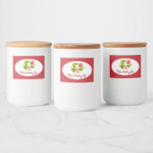 Strawberry Jam PReserves Canning Label Voedselcontainer Etiket (Flessen)
