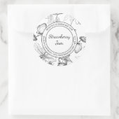 Strawberry Jam Sketch Modern label (Tas)