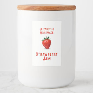 Strawberry Jam Voedselcontainer Etiket