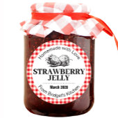 Strawberry Jelly Jam Homemade label STRAW02rd