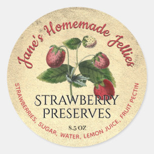 Strawberry Jelly Label Custom  Illustration