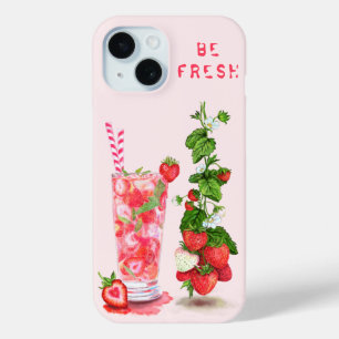 Strawberry Juice Drink iPhone Case - Aangepaste te