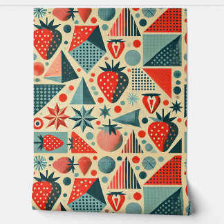 Strawberry Keuken Cottage Behang