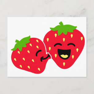 Strawberry Kiss Briefkaart