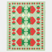 Strawberry Large Fleece Blanket (Voorkant)