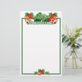 STRAWBERRY LOVE - Briefpapier (Staand voorkant)