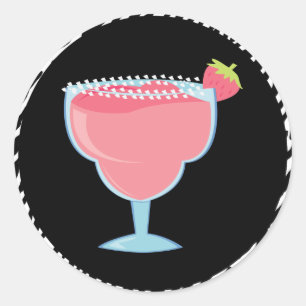 Strawberry Margarita Ronde Sticker