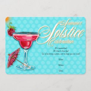 Strawberry Marguerita Summer Solstice Kaart