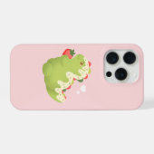 Strawberry Matcha Dinosaur  iPhone Hoesje (Achterkant horizontaal)