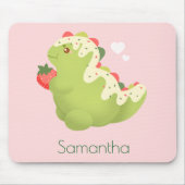 Strawberry Matcha Dinosaur  Muismat (Voorkant)