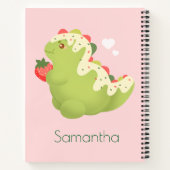 Strawberry Matcha Dinosaur  Notitieboek (Achterkant)