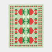 Strawberry Medium Fleece Blanket Deken (Voorkant)