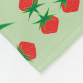 Strawberry Medium Fleece Blanket Deken (Hoek)
