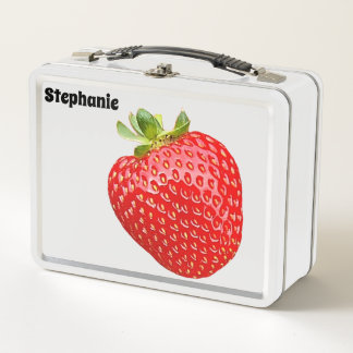 Strawberry Metal Lunchbox