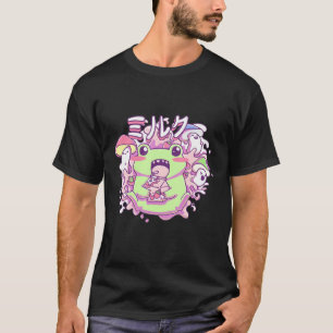 Strawberry Milk Drink Frog T-shirt