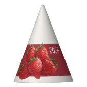 Strawberry New Year's Eve Party Feesthoedjes (Voorkant)