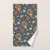 Strawberry Paisley Pattern Bath Towel Set Bad Handdoek (Handdoek)